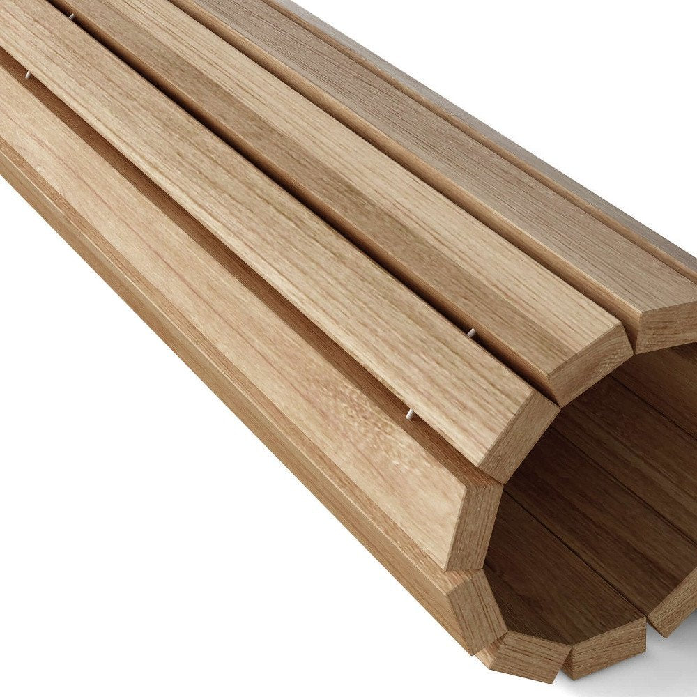 Natural Teak 20" Square Shower Mat — view 2