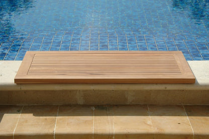 Natural Teak 39" Shower Mat HomeRoots