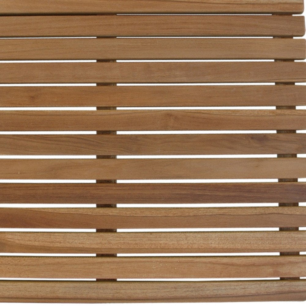 Natural Teak 24" Square Shower Mat HomeRoots