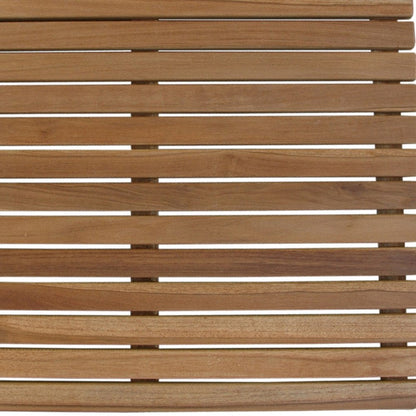 Natural Teak 24" Square Shower Mat HomeRoots