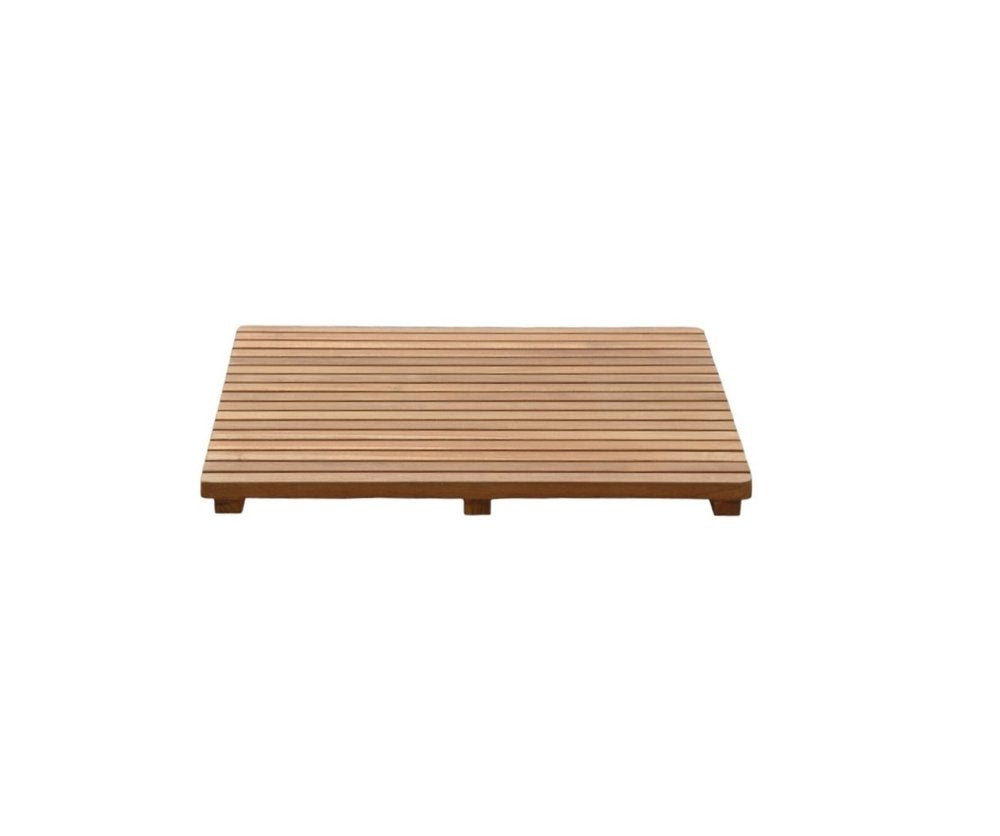 Natural Teak 24" Square Shower Mat HomeRoots