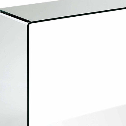 47" Clear Glass Block Console Table HomeRoots