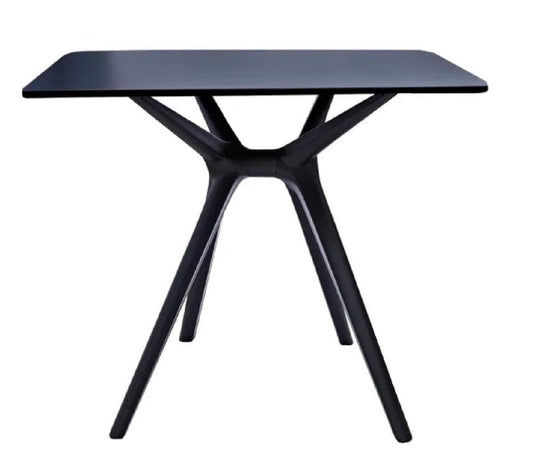 27" Black Heavy Duty Plastic Square End Table HomeRoots