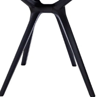 27" Black Heavy Duty Plastic Square End Table HomeRoots