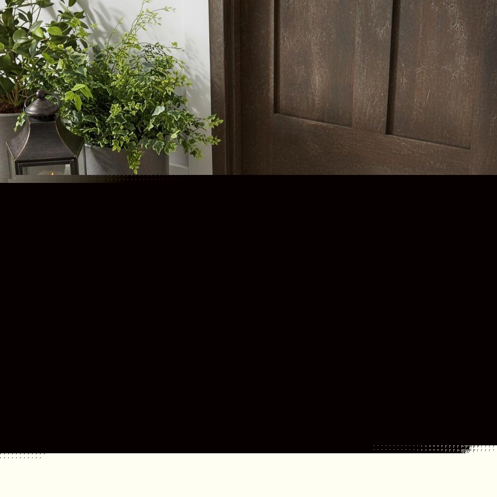 24" X 36" Natural and Black Coir Botanical Leaves Outdoor Door Mat HomeRoots