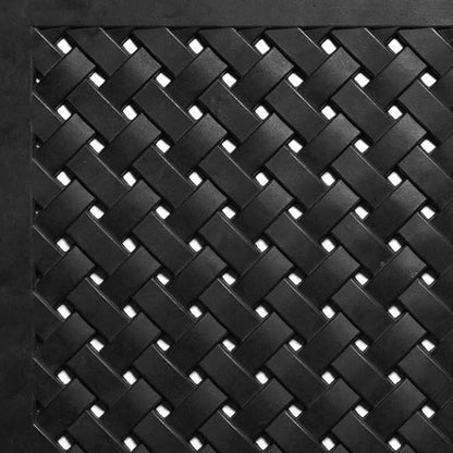 24" X 36" Black Rubber Weave Outdoor Door Mat HomeRoots