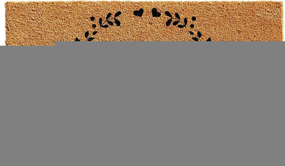 17" X 29" Natural and Black Coir Home Sweet Home Outdoor Door Mat HomeRoots