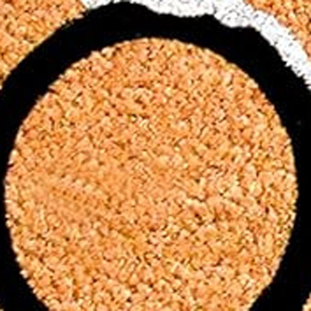 17" X 29" Natural Black and White Coir Happy Holidays Outdoor Christmas Door Mat HomeRoots