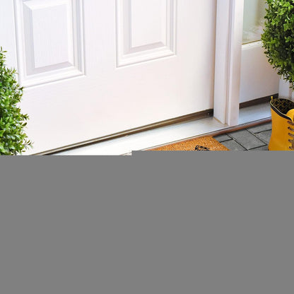 17" X 29" Natural and Black Coir Floral Welcome Outdoor Door Mat HomeRoots