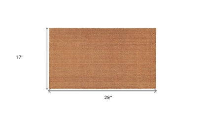 17" X 29" Natural Coir Outdoor Door Mat HomeRoots