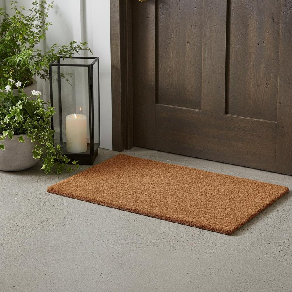 17" X 29" Natural Coir Outdoor Door Mat HomeRoots