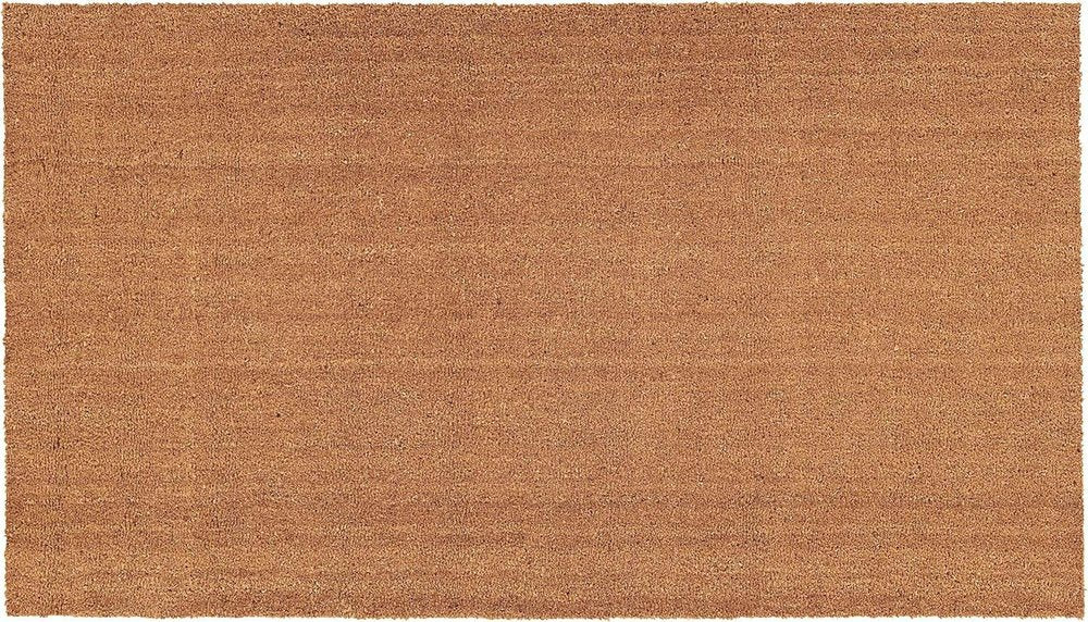 24" X 36" Natural Coir Solid Color Outdoor Door Mat HomeRoots