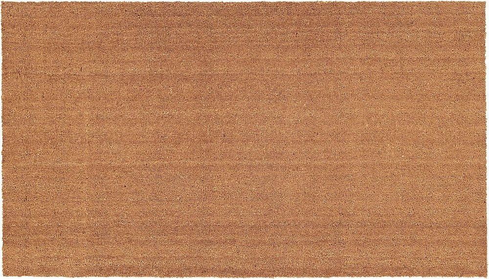 24" X 36" Natural Coir Solid Color Outdoor Door Mat HomeRoots