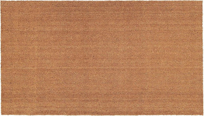 24" X 36" Natural Coir Solid Color Outdoor Door Mat HomeRoots
