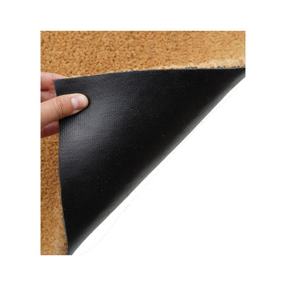 24" X 48" Natural Coir Solid Color Outdoor Door Mat HomeRoots