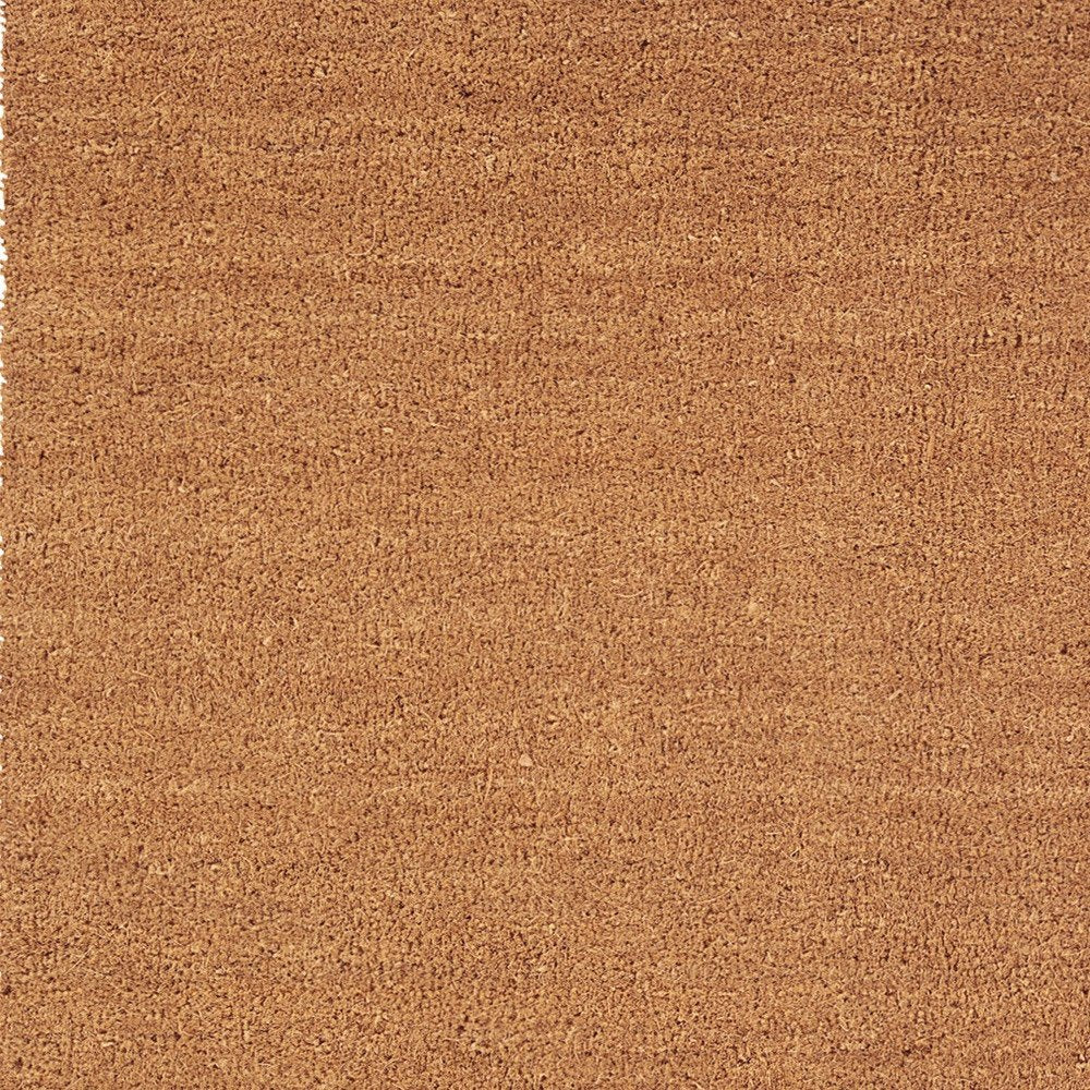 24" X 48" Natural Coir Solid Color Outdoor Door Mat HomeRoots