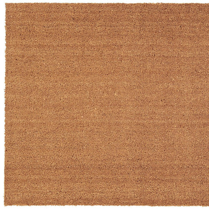24" X 48" Natural Coir Solid Color Outdoor Door Mat HomeRoots