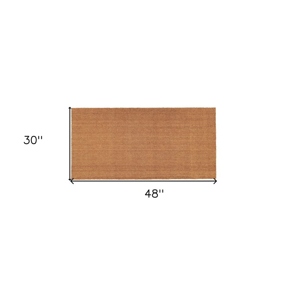30" X 48" Natural Coir Outdoor Door Mat HomeRoots