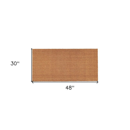 30" X 48" Natural Coir Outdoor Door Mat HomeRoots
