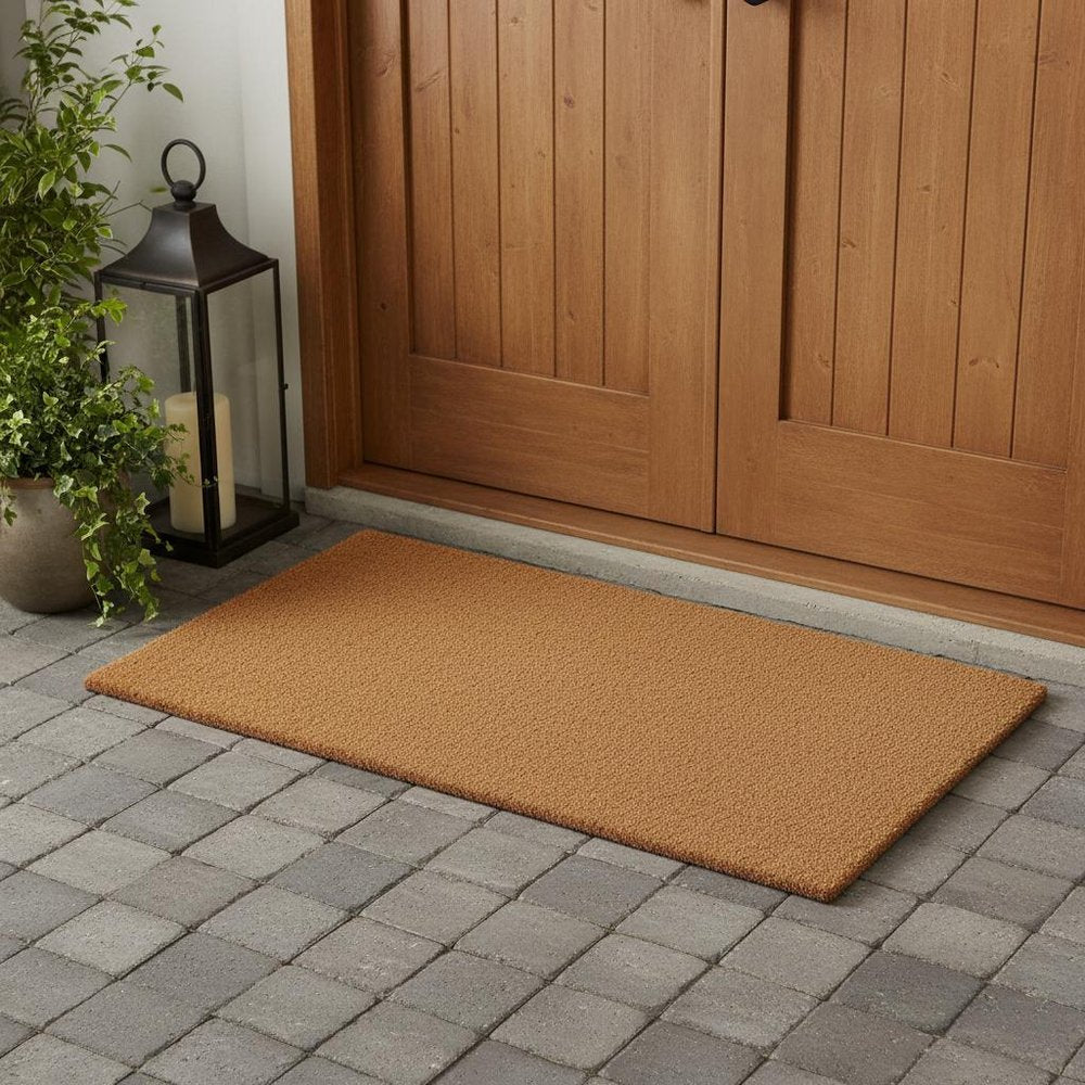 36" X 72" Natural Coir Outdoor Door Mat HomeRoots