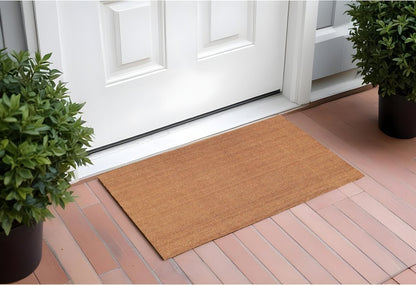 36" X 72" Natural Coir Outdoor Door Mat HomeRoots