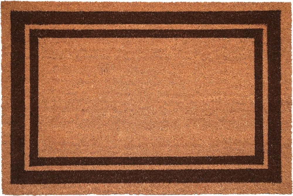24" X 36" Natural and Black Coir Geometric Outdoor Door Mat — view 3
