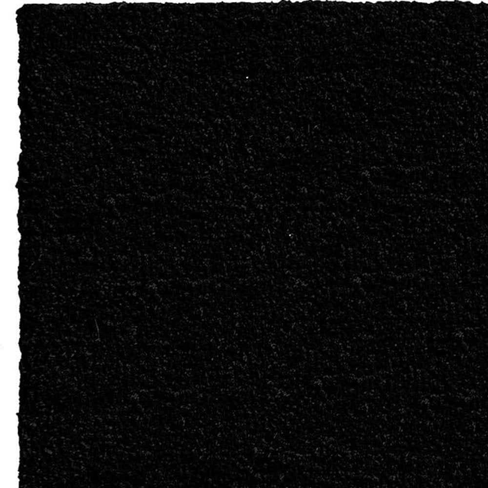 24" X 36" Black and Natural Coir Hello Outdoor Door Mat HomeRoots