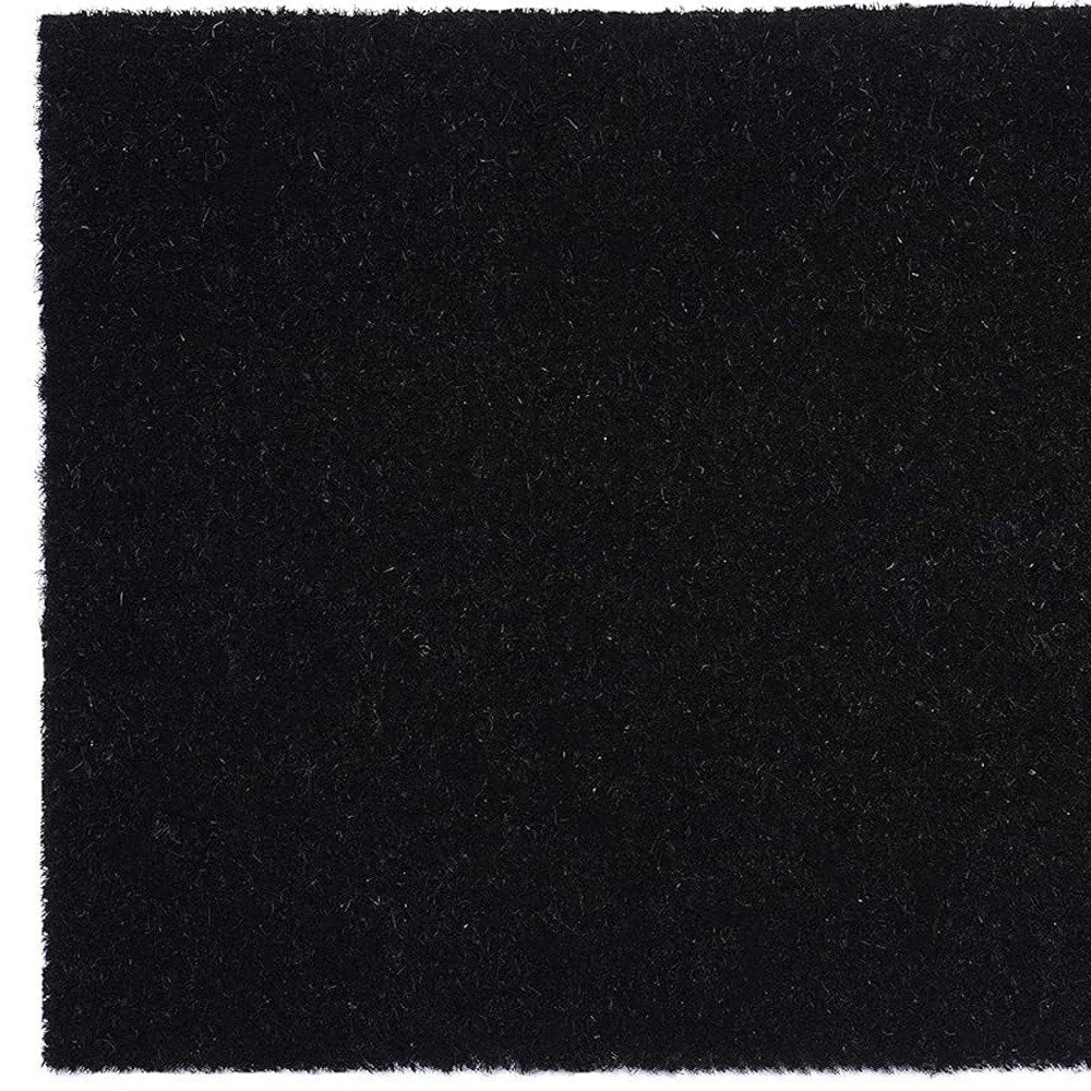 17" X 29" Black and White Coir Skull Outdoor Halloween Door Mat HomeRoots