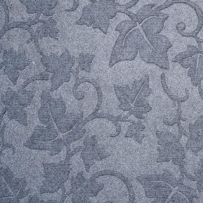 24" X 36" Light Gray Rubber Botanical Leaves Outdoor Door Mat HomeRoots
