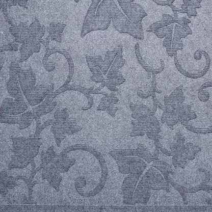 24" X 36" Light Gray Rubber Botanical Leaves Outdoor Door Mat HomeRoots