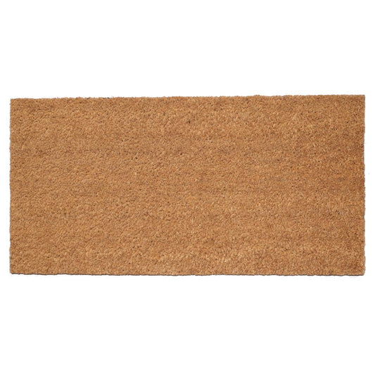 12" X 24" Natural Coir Outdoor Door Mat HomeRoots