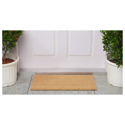 12" X 24" Natural Coir Outdoor Door Mat HomeRoots