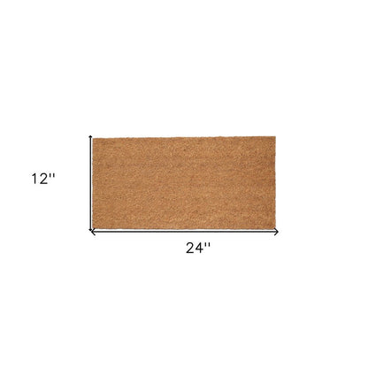 12" X 24" Natural Coir Outdoor Door Mat HomeRoots