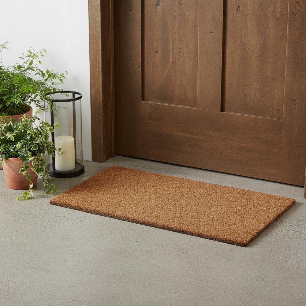 12" X 24" Natural Coir Outdoor Door Mat HomeRoots