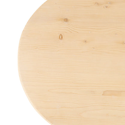 54" Natural Solid Wood Oval Solid Coffee Table HomeRoots