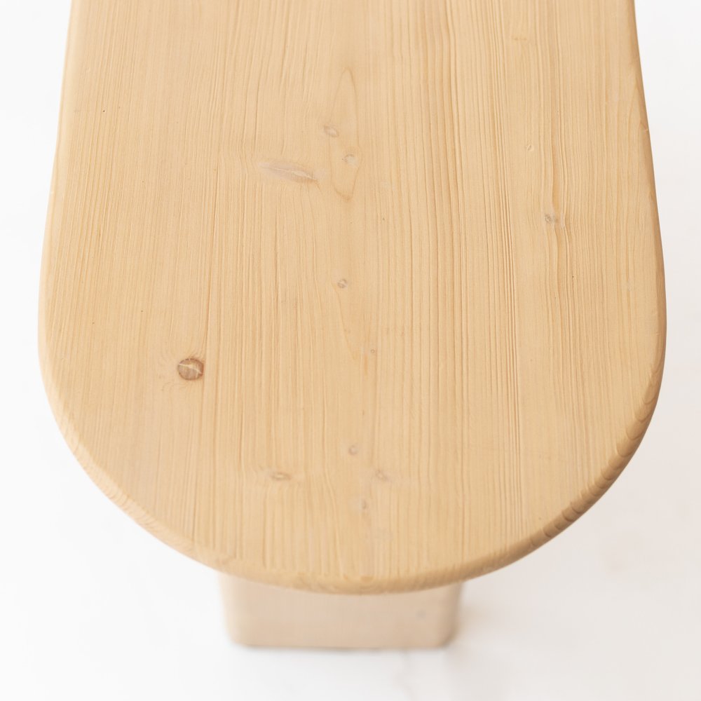 60" Natural Solid Wood Oval Console Table HomeRoots
