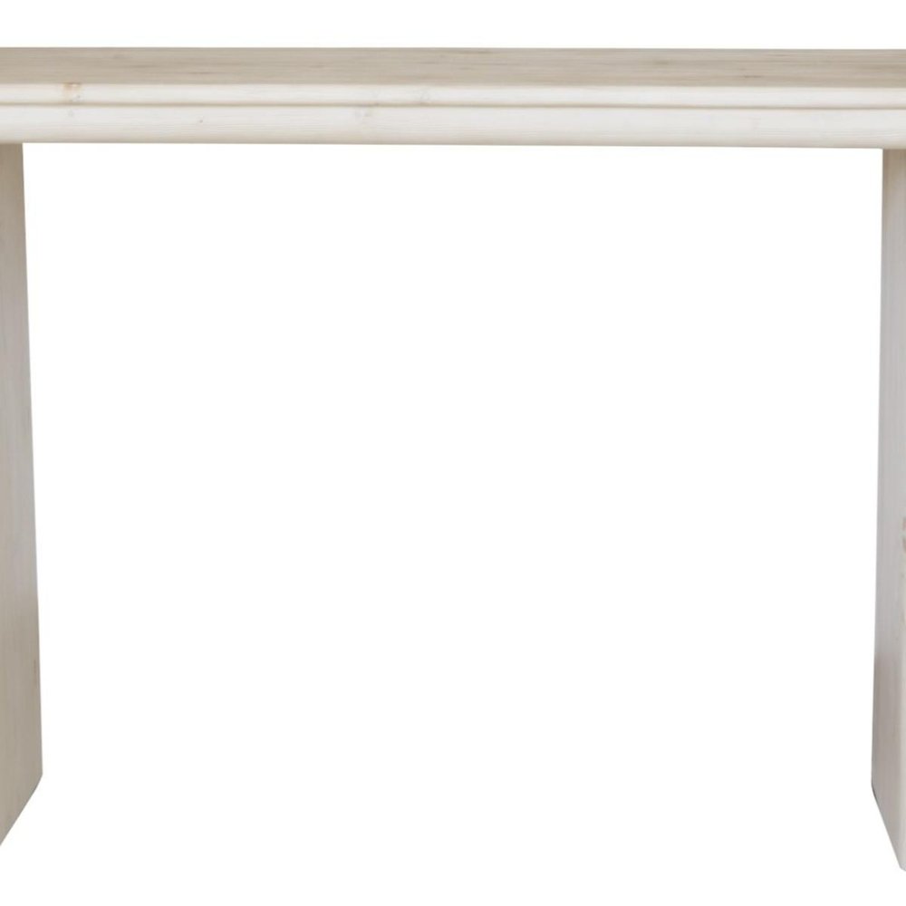 60" Natural Solid Wood Oval Console Table HomeRoots