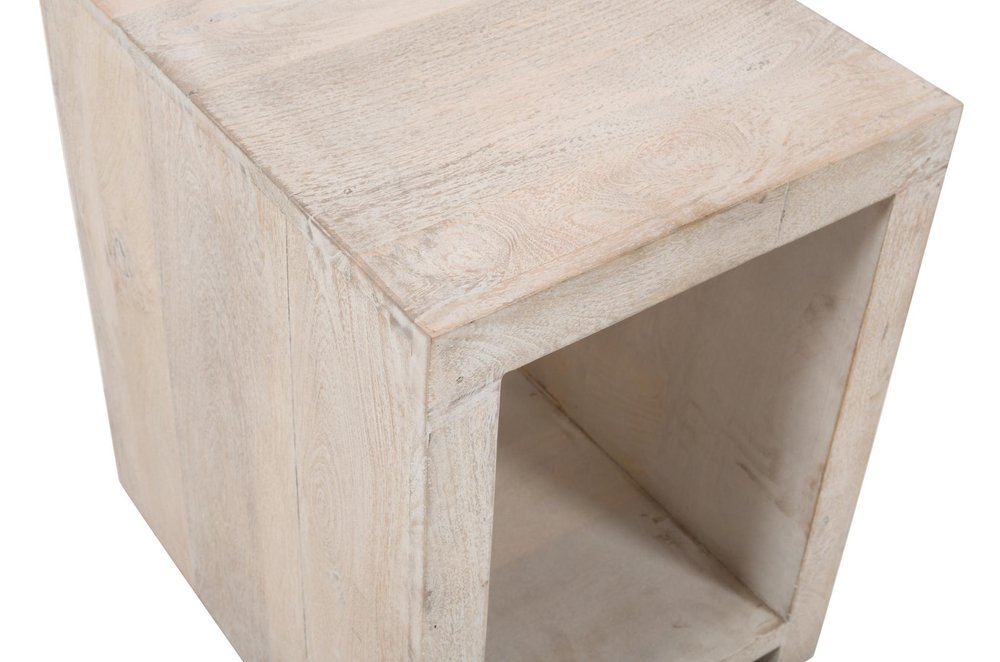 Three Piece Natural Solid Wood Distressed Sled Coffee And End Tables Set — view 9