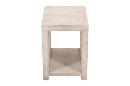 Three Piece Natural Solid Wood Distressed Sled Coffee And End Tables Set HomeRoots