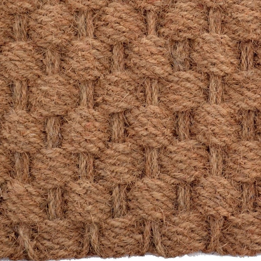 18" X 30" Brown Coir Weave Outdoor Door Mat HomeRoots