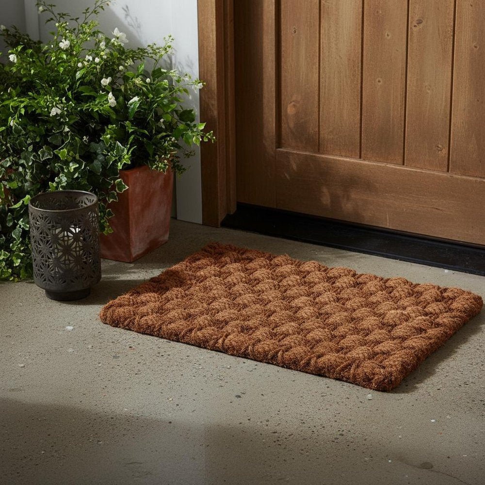18" X 30" Brown Coir Weave Outdoor Door Mat HomeRoots