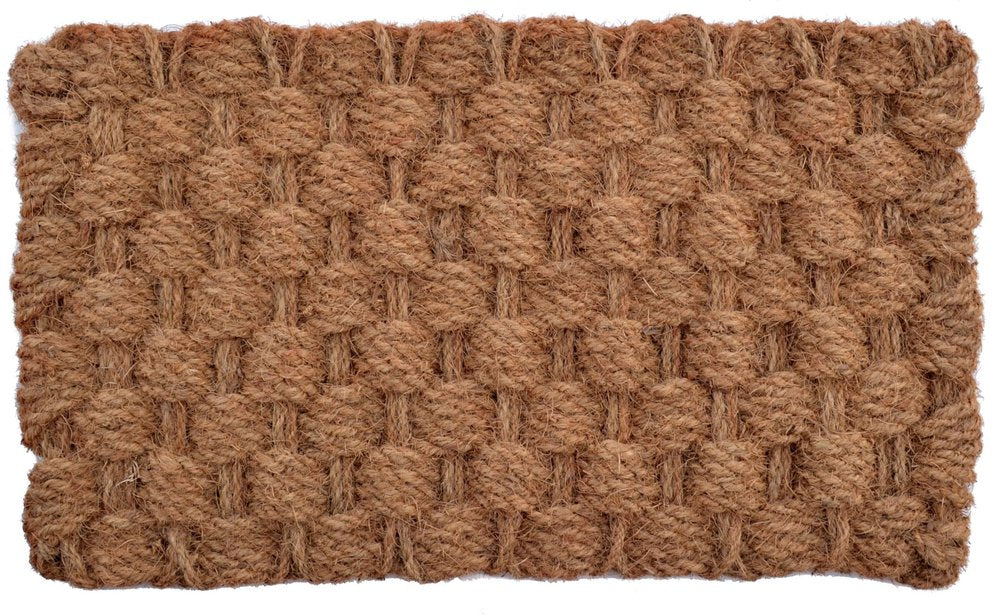 24" X 36" Brown Coir Weave Outdoor Door Mat HomeRoots