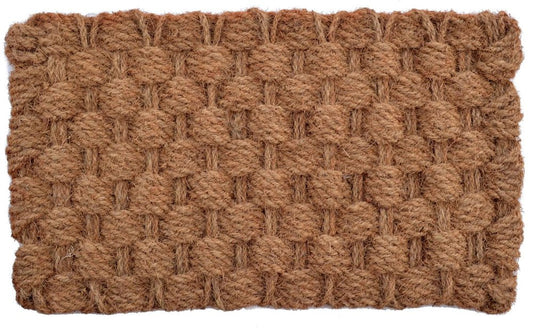 24" X 36" Brown Coir Weave Outdoor Door Mat HomeRoots