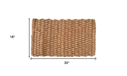 18" X 30" Brown Coir Weave Outdoor Door Mat HomeRoots