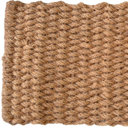 18" X 30" Brown Coir Weave Outdoor Door Mat HomeRoots