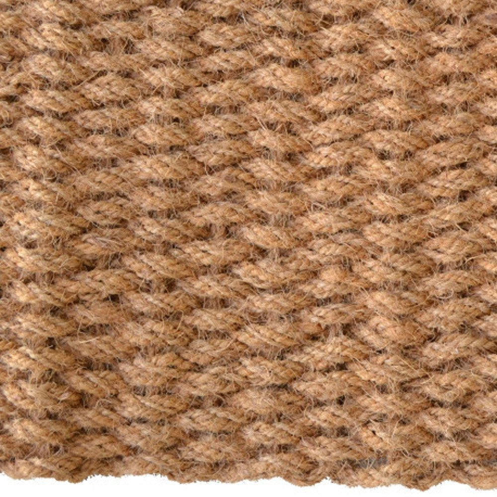 18" X 30" Brown Coir Weave Outdoor Door Mat HomeRoots