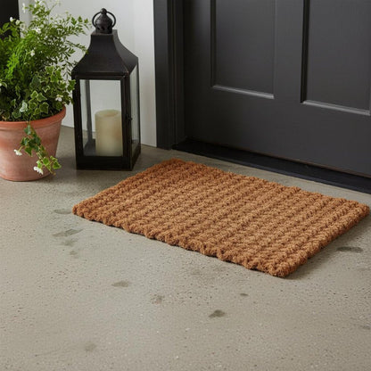18" X 30" Brown Coir Weave Outdoor Door Mat HomeRoots
