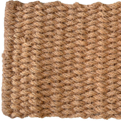 24" X 36" Brown Coir Weave Outdoor Door Mat HomeRoots