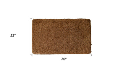 22" X 36" Brown Coir Outdoor Door Mat HomeRoots