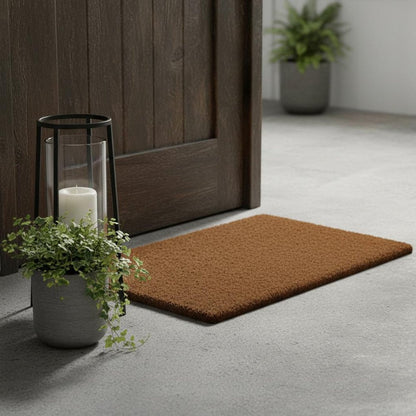 24" X 39" Brown Coir Outdoor Door Mat HomeRoots